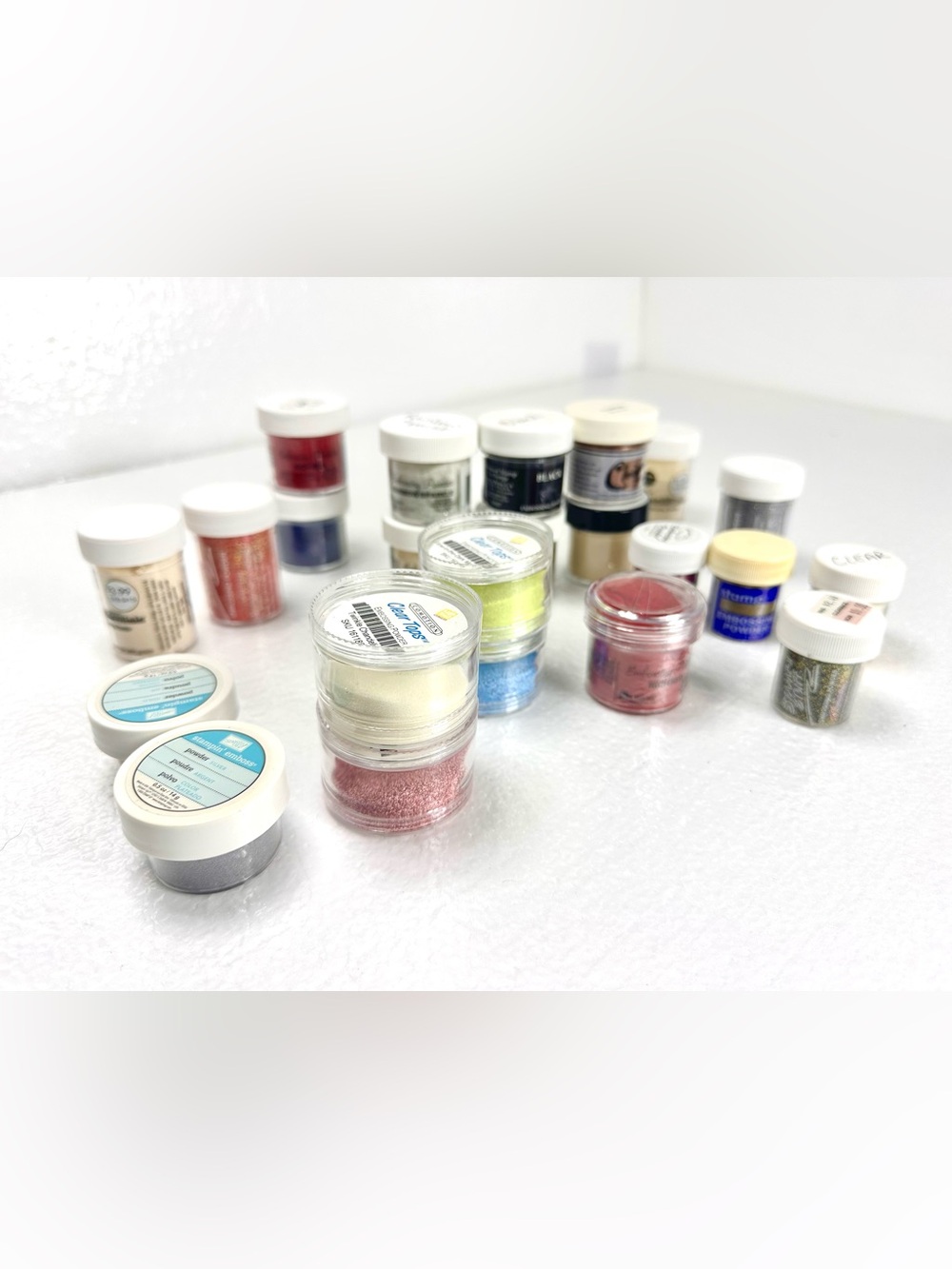Embossing Powder Jars lot of 20